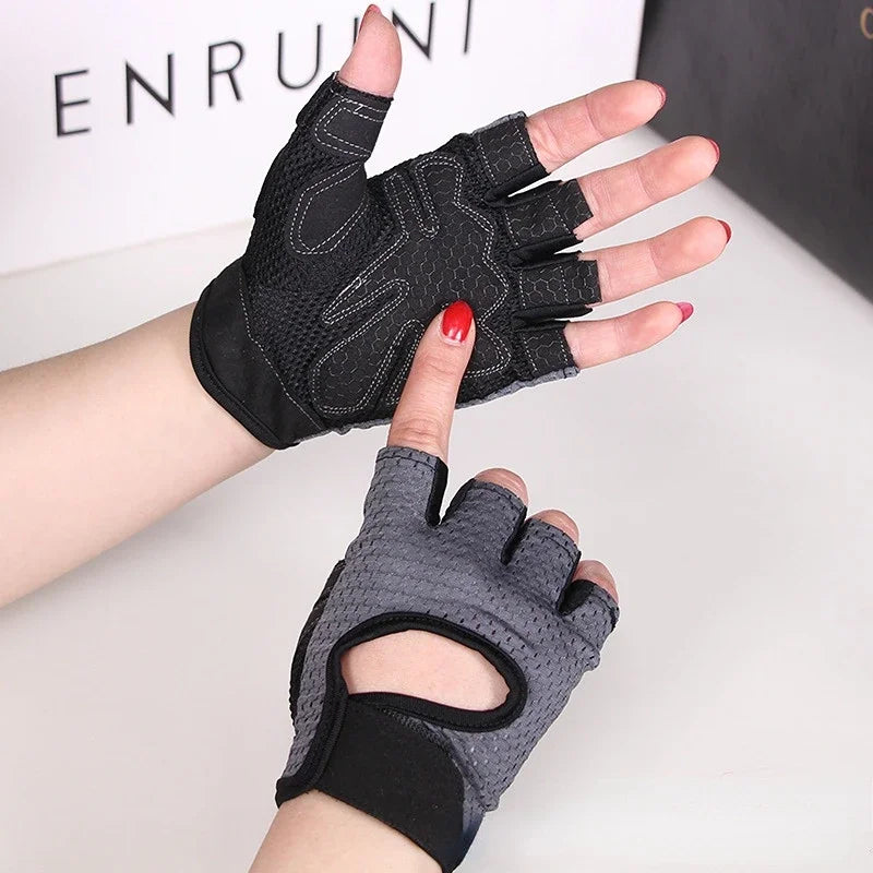 Professional Cycling Fingerless Gloves for Men and Women - Breathable, Anti-Slip Design for Fitness and Summer Activities