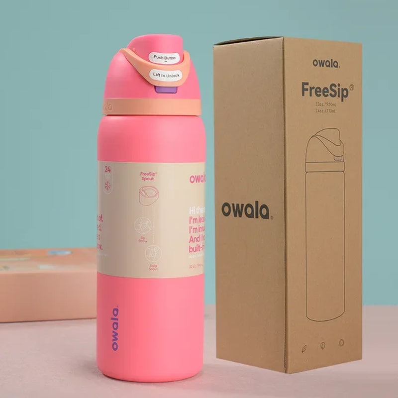 2024 New  Insulated Stainless Steel Water Bottle with Straw, Bpa-Free Sports Water Bottle, Great for Travel, 24Oz/32 Oz,304