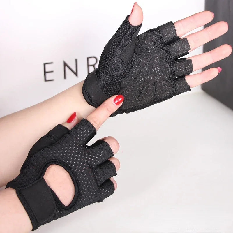 Professional Cycling Fingerless Gloves for Men and Women - Breathable, Anti-Slip Design for Fitness and Summer Activities