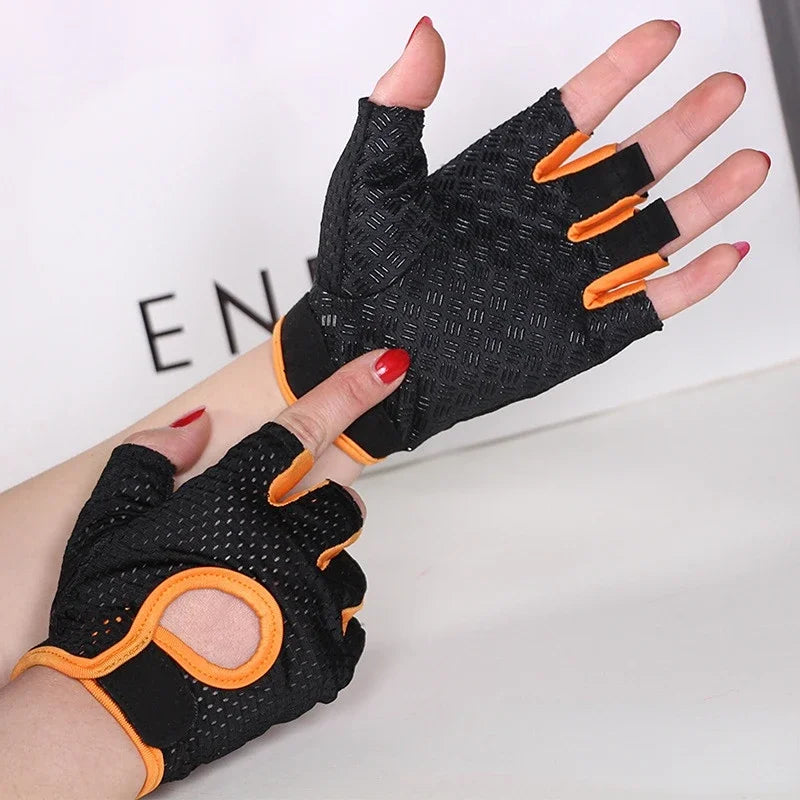 Professional Cycling Fingerless Gloves for Men and Women - Breathable, Anti-Slip Design for Fitness and Summer Activities