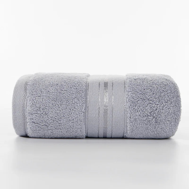 100% Egyptian Cotton Bath Towel Absorbent Adult Bath Towel Solid Color Soft Affinity Face Towel Thickened Cotton Towel
