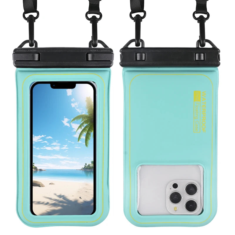 Enhanced Waterproof Phone Pouch for Universal Crossbody Use – Ideal for Swimming and Surfing, Compatible with iPhone, Samsung, Xiaomi, and Google Devices