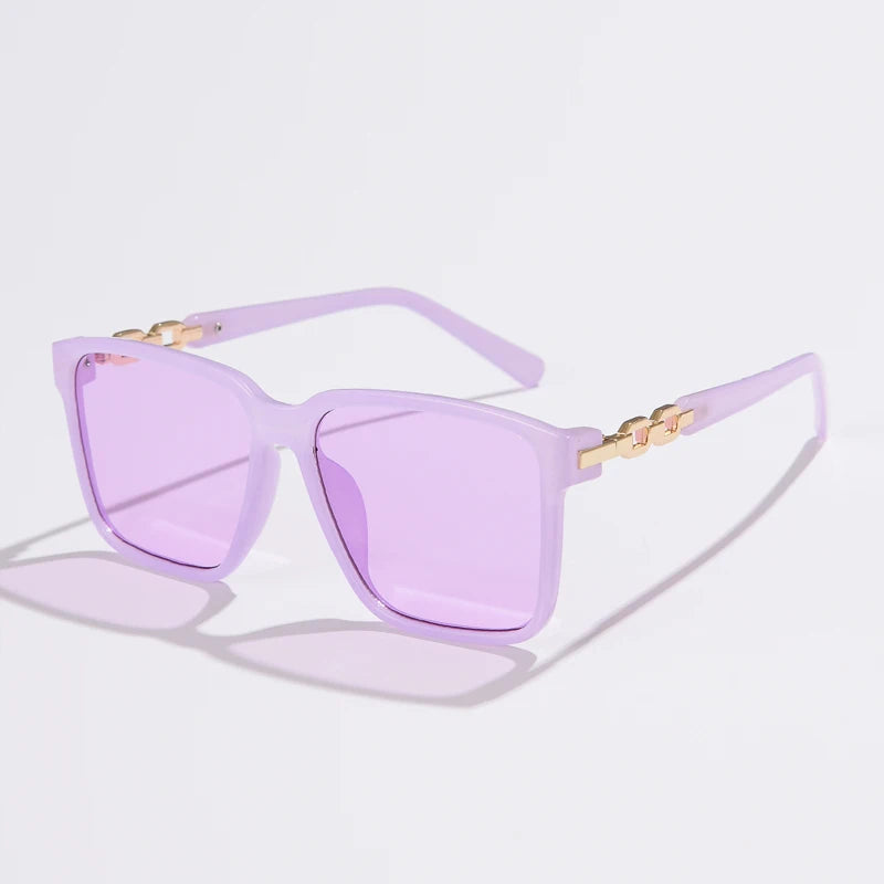 Women's Square Fashion Sunglasses with Gradient Lenses - UV400 Protection - Luxury Brand Eyewear