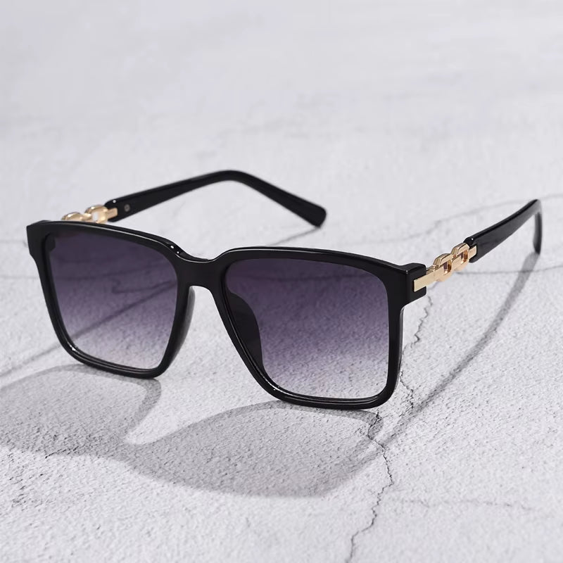 Women's Square Fashion Sunglasses with Gradient Lenses - UV400 Protection - Luxury Brand Eyewear