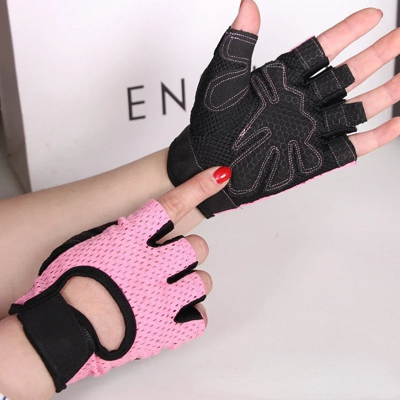 Professional Cycling Fingerless Gloves for Men and Women - Breathable, Anti-Slip Design for Fitness and Summer Activities