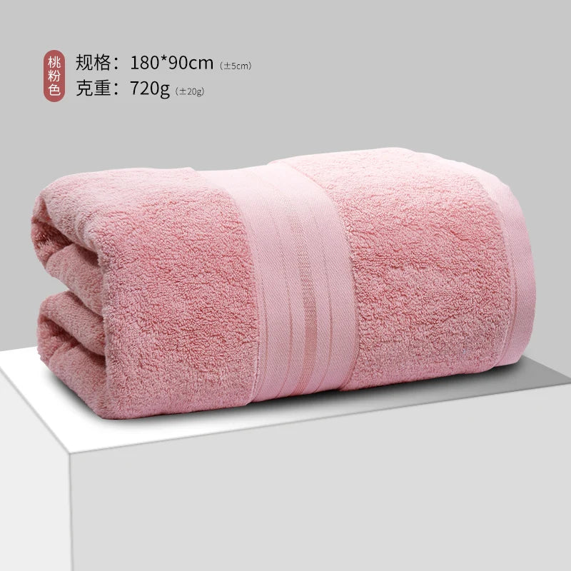 100% Egyptian Cotton Bath Towel Absorbent Adult Bath Towel Solid Color Soft Affinity Face Towel Thickened Cotton Towel
