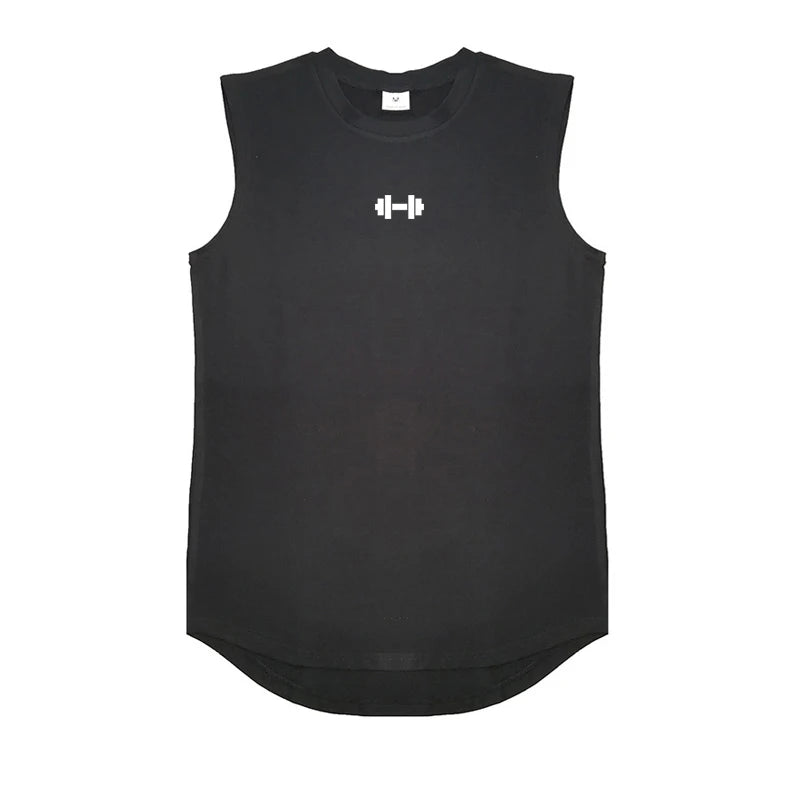 Men's Cotton Running Vests - Sleeveless Summer Workout Tank Tops for Gym and Bodybuilding Fitness, Breathable Muscle Clothing