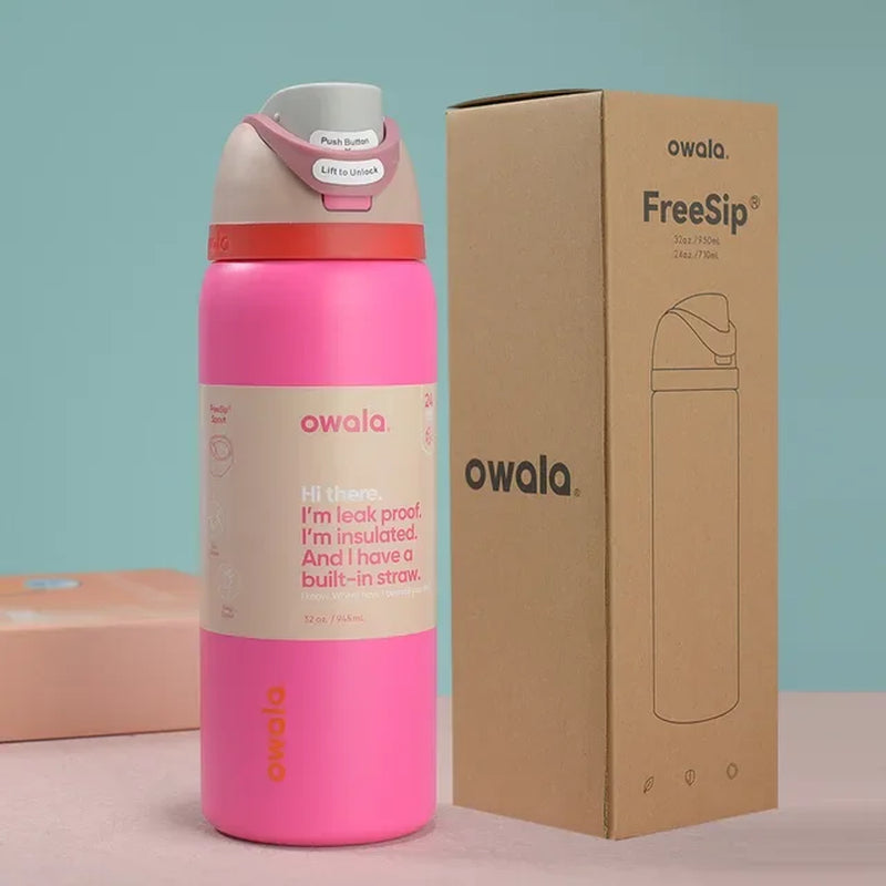 2024 New  Insulated Stainless Steel Water Bottle with Straw, Bpa-Free Sports Water Bottle, Great for Travel, 24Oz/32 Oz,304
