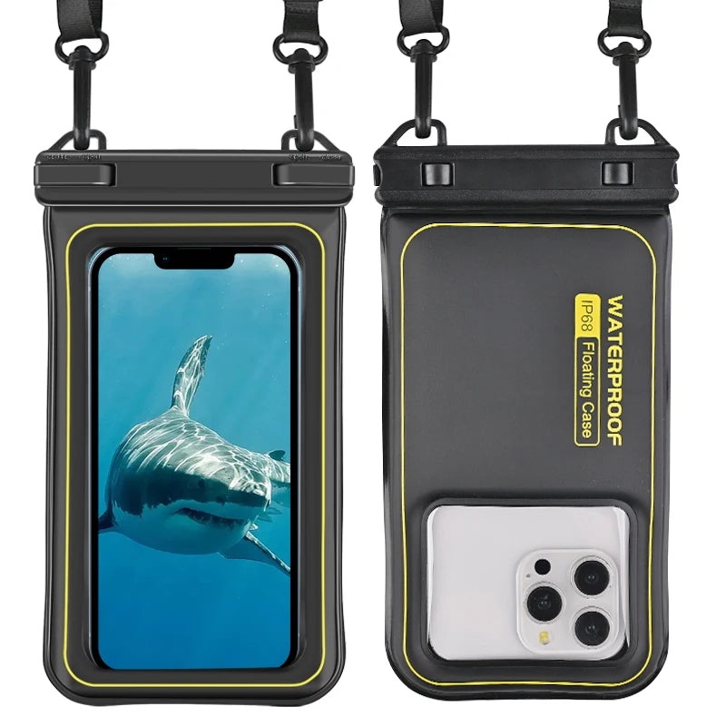 Enhanced Waterproof Phone Pouch for Universal Crossbody Use – Ideal for Swimming and Surfing, Compatible with iPhone, Samsung, Xiaomi, and Google Devices