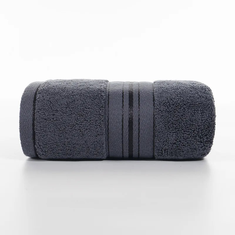 100% Egyptian Cotton Bath Towel Absorbent Adult Bath Towel Solid Color Soft Affinity Face Towel Thickened Cotton Towel