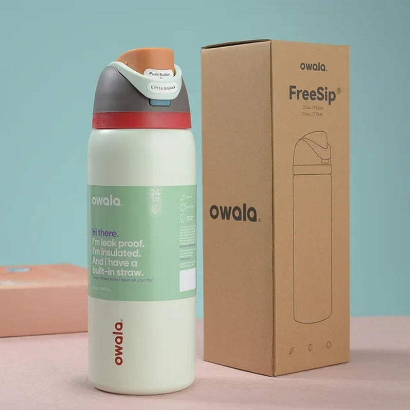 2024 New  Insulated Stainless Steel Water Bottle with Straw, Bpa-Free Sports Water Bottle, Great for Travel, 24Oz/32 Oz,304