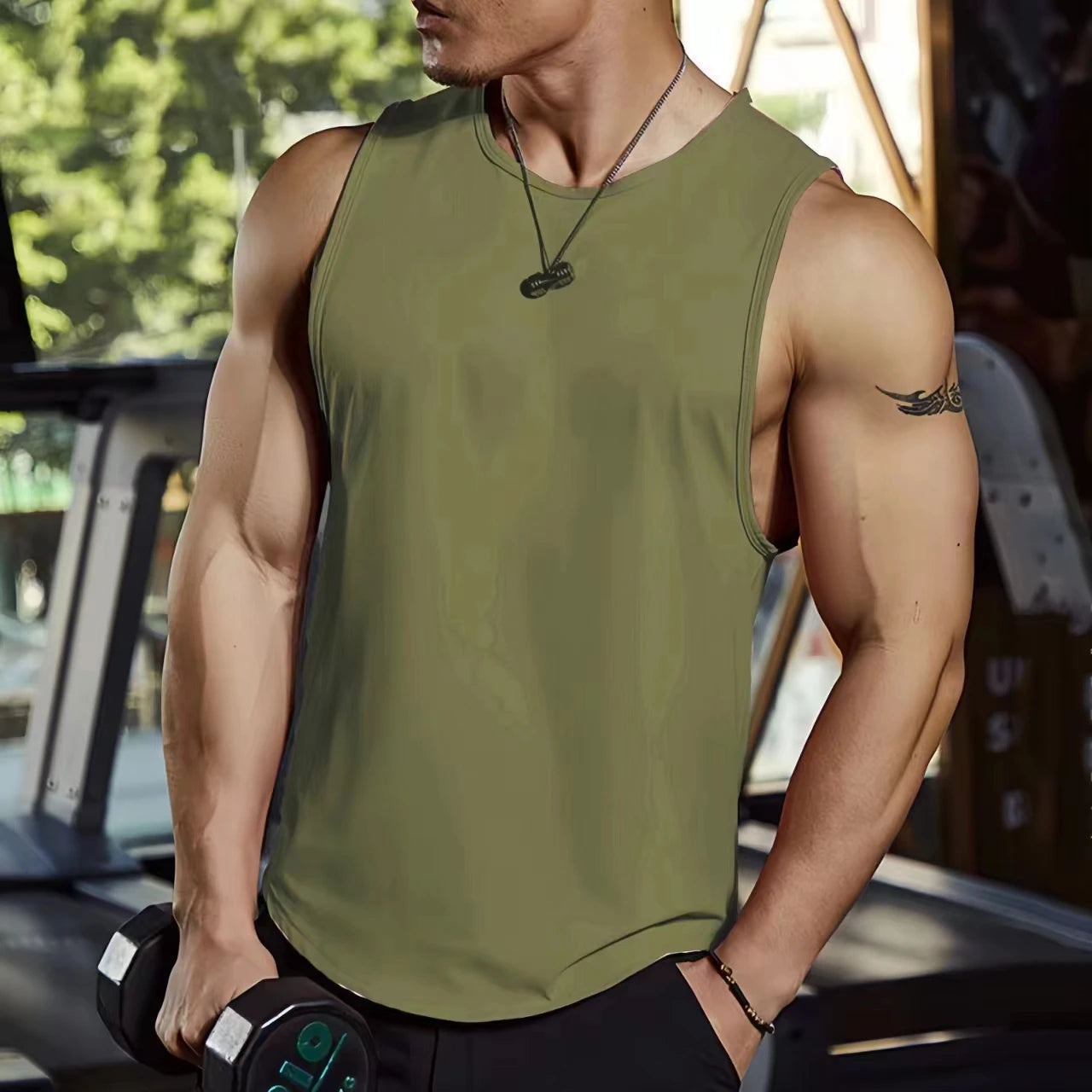 Men's High-Performance Sleeveless Training Tank Top for Basketball, Football, and Running - Quick-Dry, Breathable, and High Elasticity