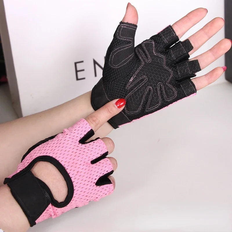 Professional Cycling Fingerless Gloves for Men and Women - Breathable, Anti-Slip Design for Fitness and Summer Activities