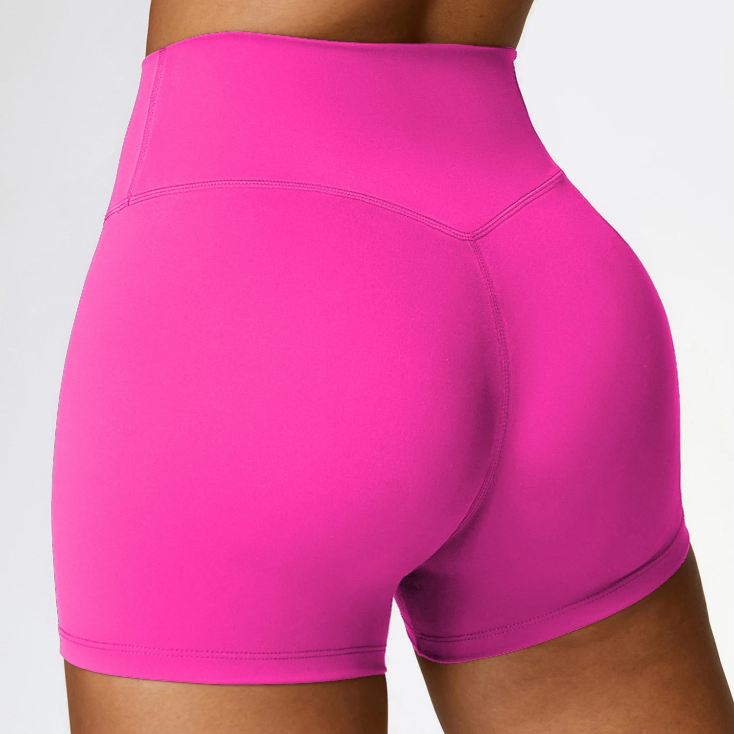 High-Waisted Women's Sports Yoga Shorts for Fitness, Running, and Cycling - Quick Dry and Breathable 3-Point Design