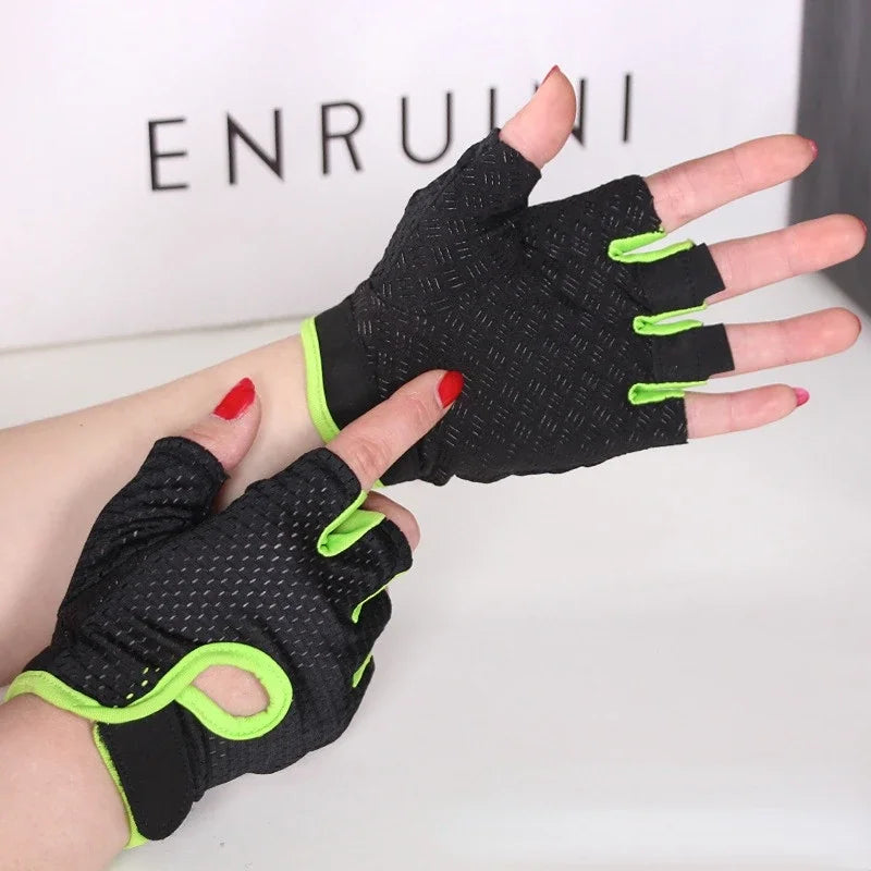 Professional Cycling Fingerless Gloves for Men and Women - Breathable, Anti-Slip Design for Fitness and Summer Activities
