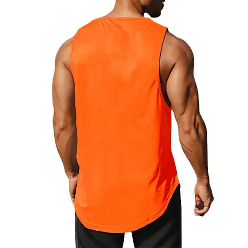Japanese Anime Turtle Graphic Summer Fitness Tank Top for Men - Gym Workout Sleeveless Shirt and Loose Running Vest