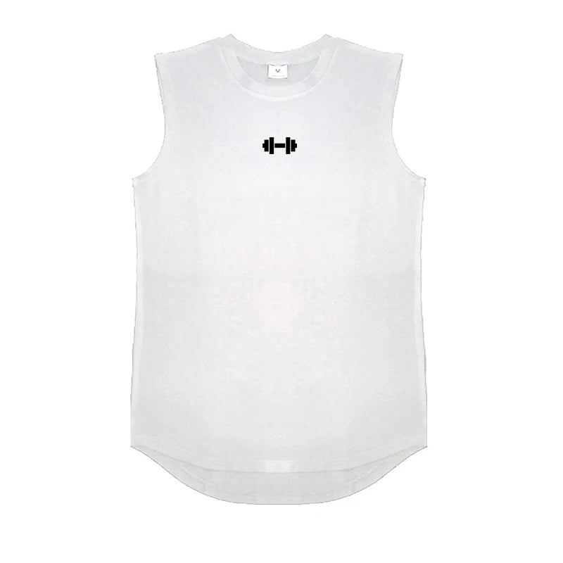 Men's Cotton Running Vests - Sleeveless Summer Workout Tank Tops for Gym and Bodybuilding Fitness, Breathable Muscle Clothing