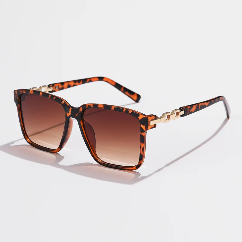 Women's Square Fashion Sunglasses with Gradient Lenses - UV400 Protection - Luxury Brand Eyewear