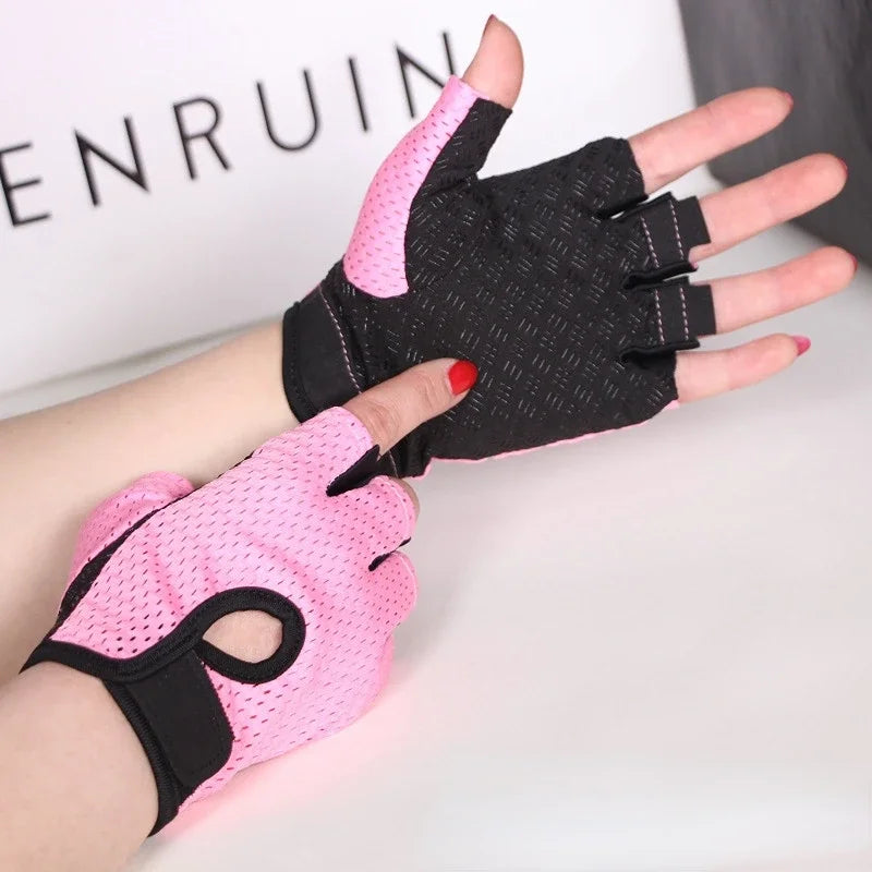 Professional Cycling Fingerless Gloves for Men and Women - Breathable, Anti-Slip Design for Fitness and Summer Activities