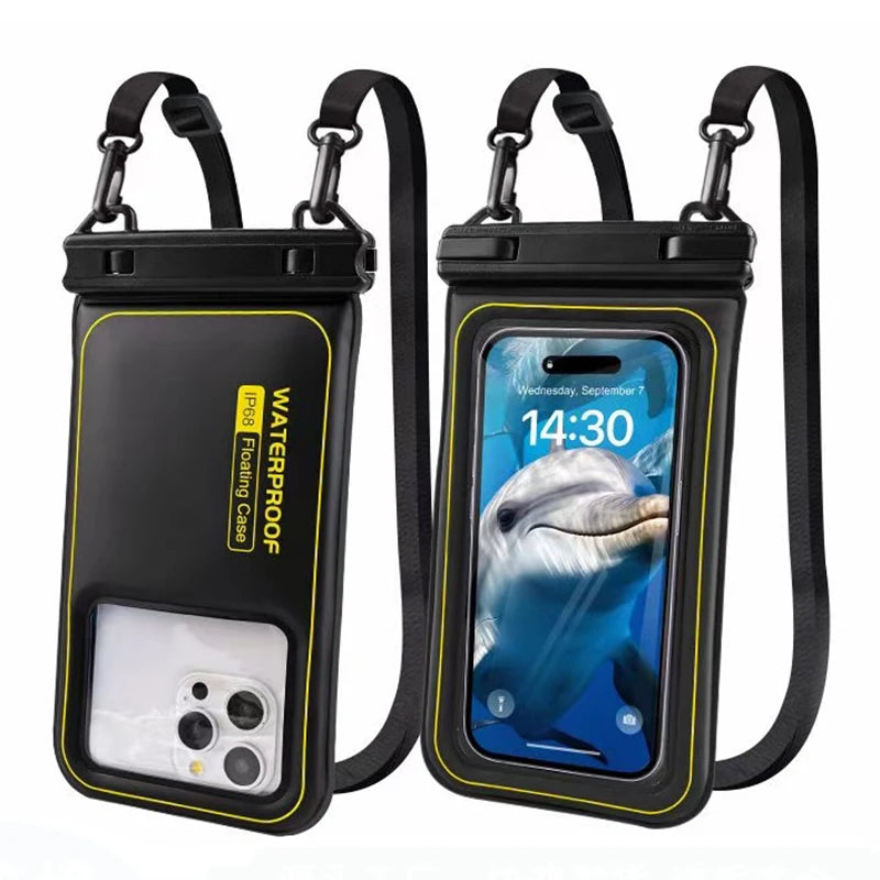 Enhanced Waterproof Phone Pouch for Universal Crossbody Use – Ideal for Swimming and Surfing, Compatible with iPhone, Samsung, Xiaomi, and Google Devices