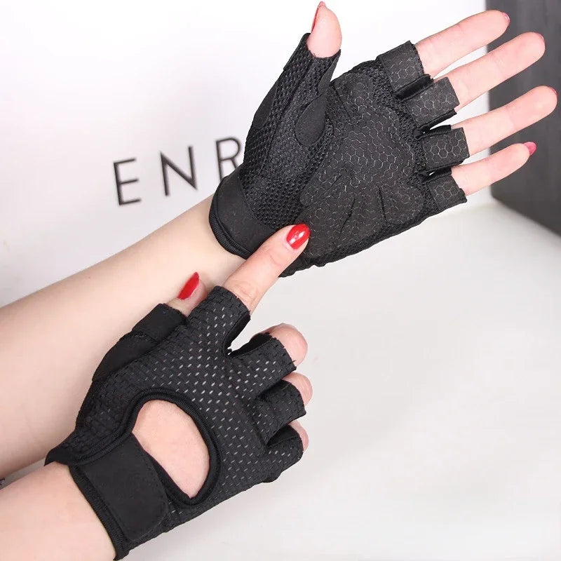Professional Cycling Fingerless Gloves for Men and Women - Breathable, Anti-Slip Design for Fitness and Summer Activities