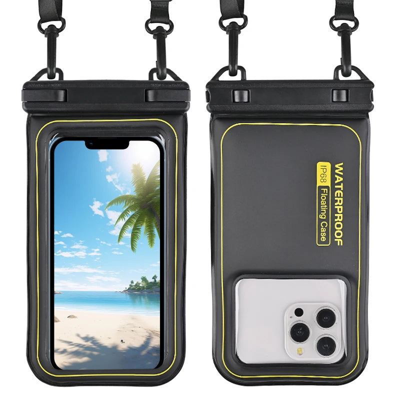 Enhanced Waterproof Phone Pouch for Universal Crossbody Use – Ideal for Swimming and Surfing, Compatible with iPhone, Samsung, Xiaomi, and Google Devices