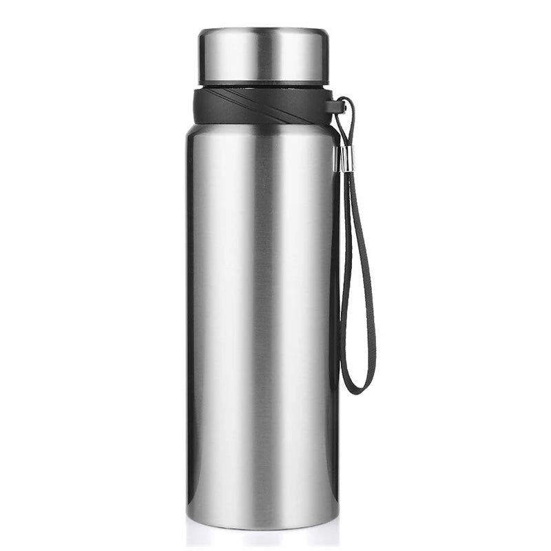 Stainless Steel Thermal Water Bottle with LED Temperature Display - 600/1000ML Vacuum Flask for Hot and Cold Beverages