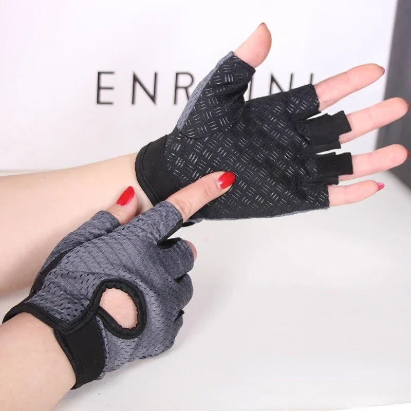 Professional Cycling Fingerless Gloves for Men and Women - Breathable, Anti-Slip Design for Fitness and Summer Activities